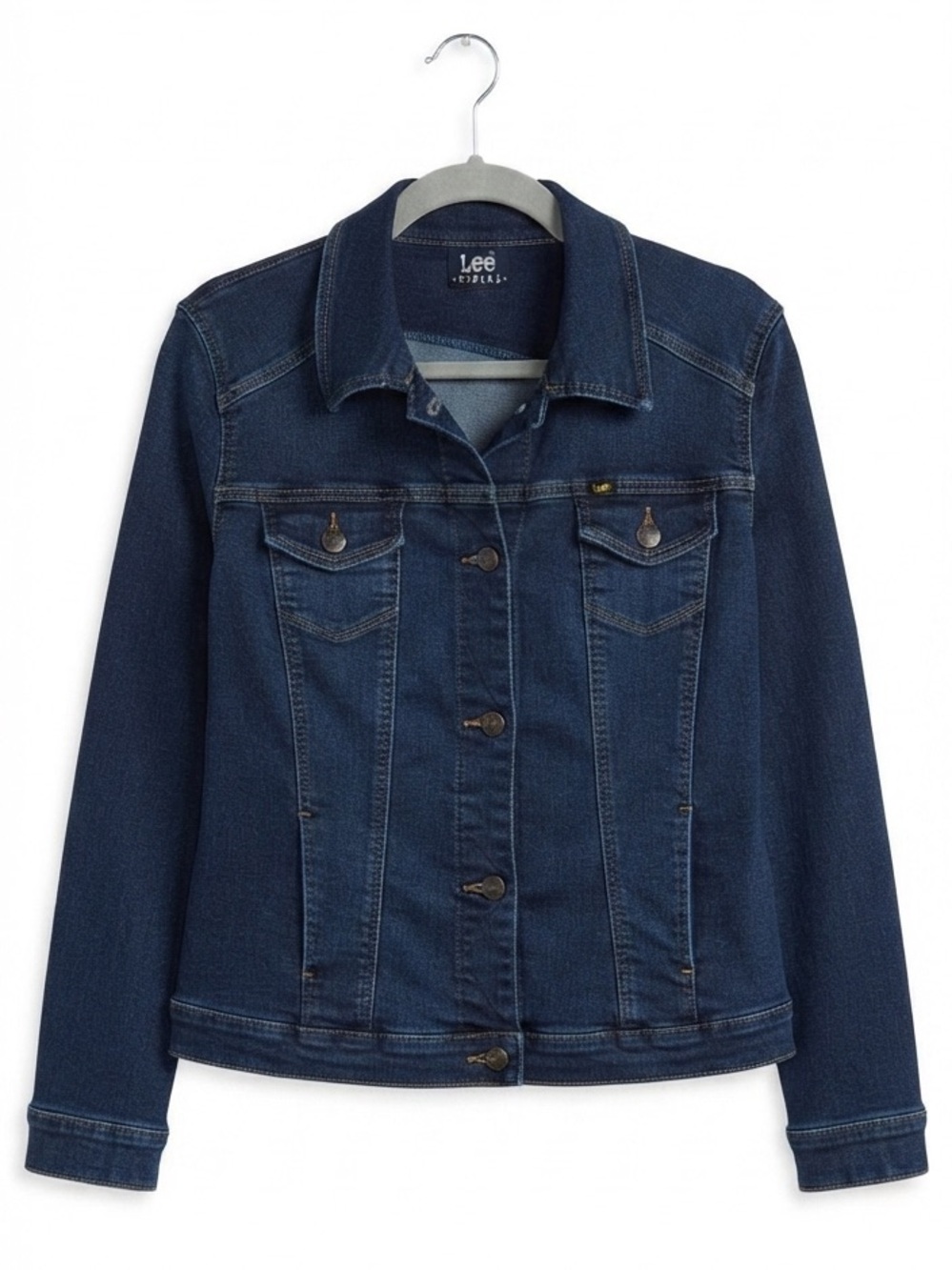 Lee Riders Classic Indigo 100% Cotton Denim Trucker Jacket Large